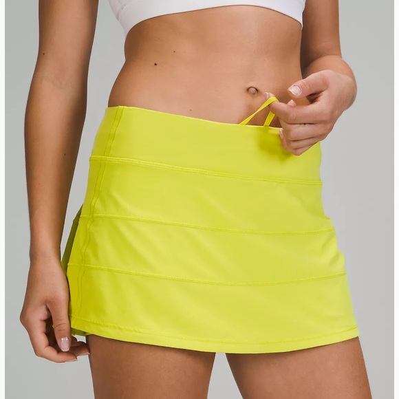 Lululemon Pace Rival Skirt Regular * Yellow - Picture 6 of 10